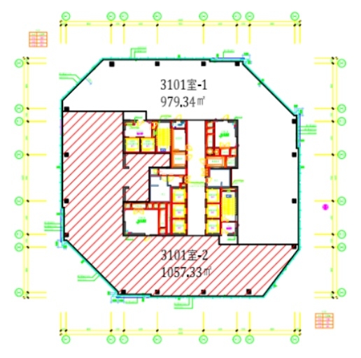 平安金融中心出租-1057.33m²-精装修